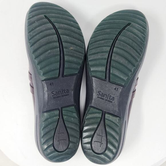 Sanita Catalina Wave II Mary Jane Mule EU41/US10.5-11 Bordeaux Brown Leather - Picture 13 of 14